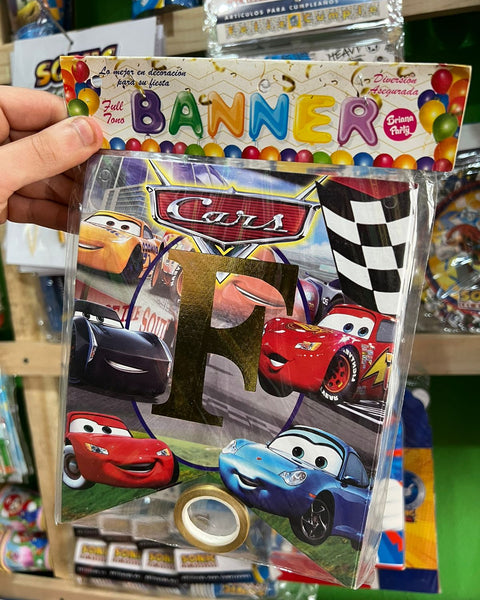 Banderin de feliz cumpleaños Cars