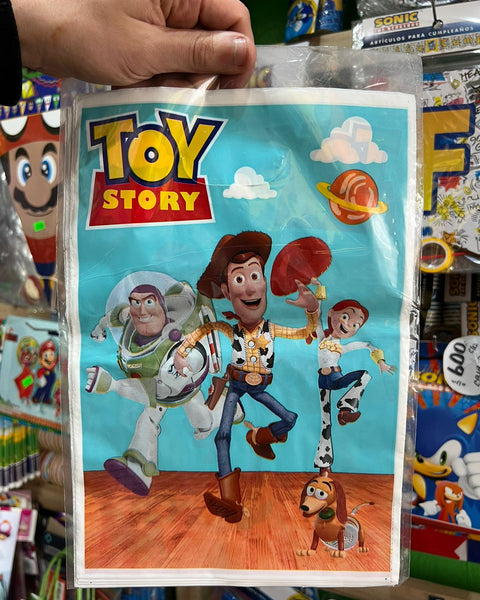 Bolsas de dulces plasticas toy story paquete X 6 unidades