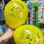Globos latex Abejita Chiquitita, paquete X 12 unidades
