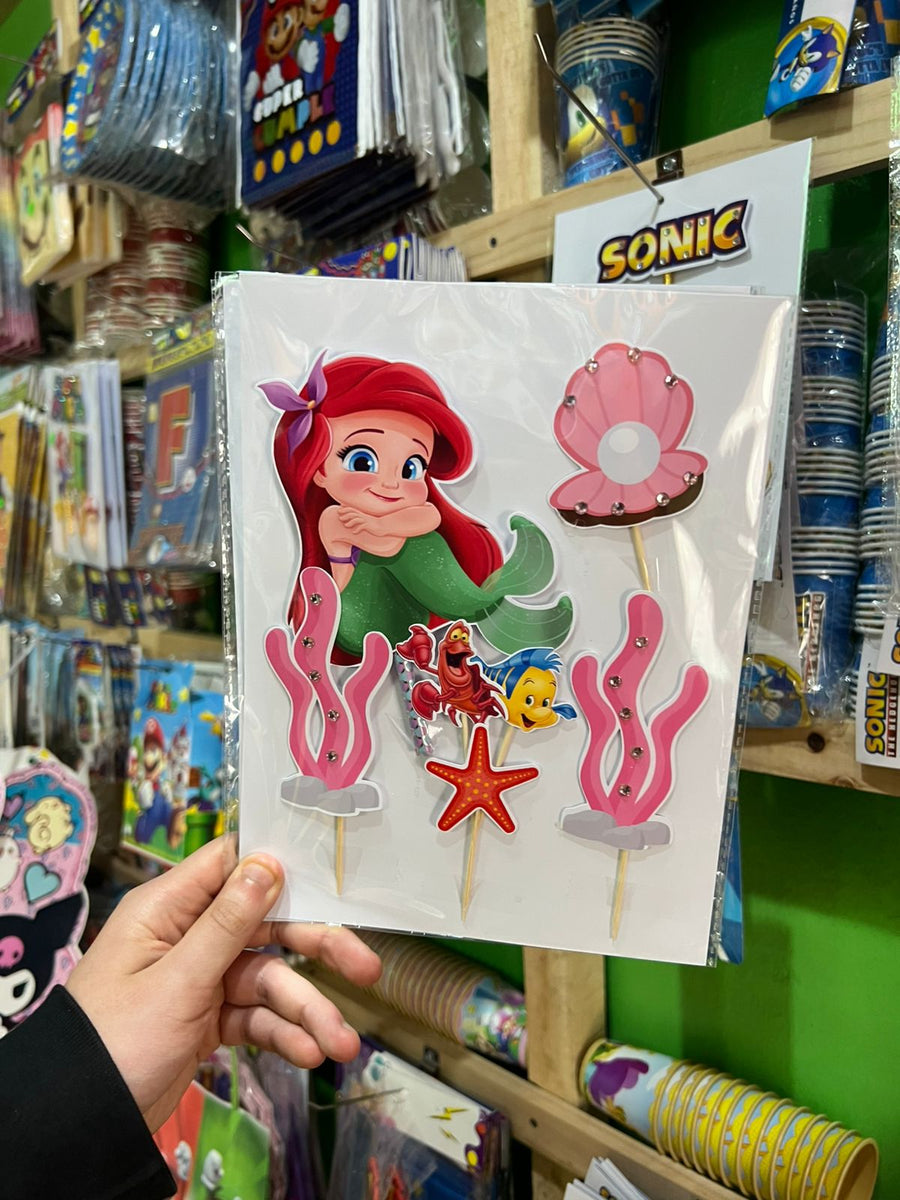 Topper para torta Ariel La sirenita