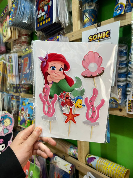 Topper para torta Ariel La sirenita