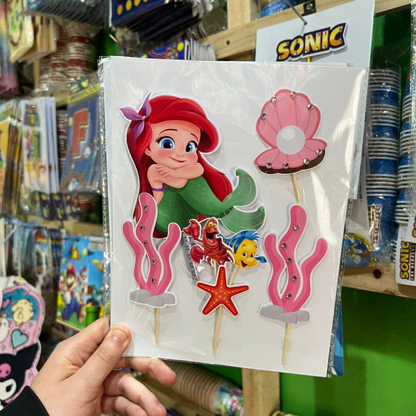Topper para torta Ariel La sirenita