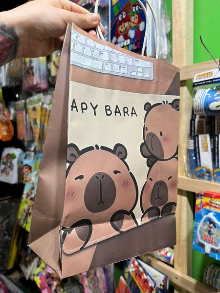 Bolsas de dulce papel Capibara paquete X 6 unidades