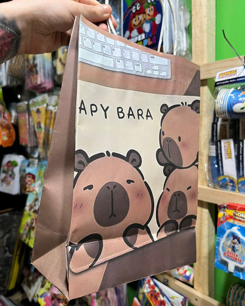Bolsas de dulce papel Capibara paquete X 6 unidades