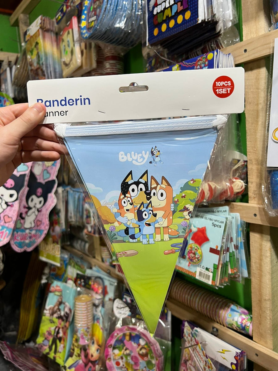 Banderin triangular Bluey