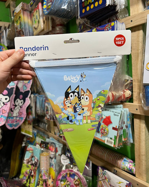 Banderin triangular Bluey