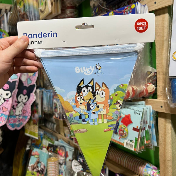 Banderin triangular Bluey