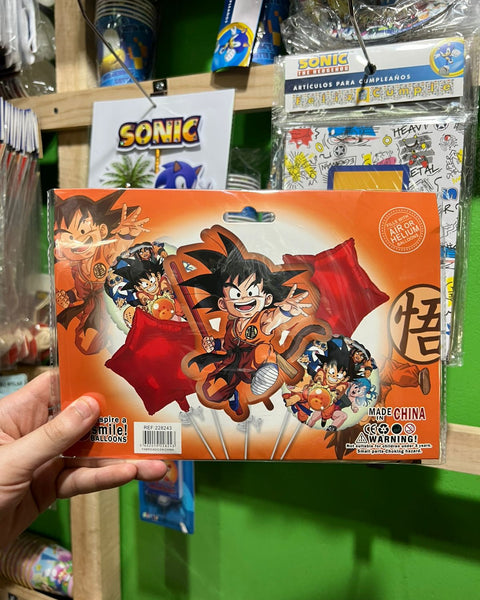 Set globos Dragon ball, 5 piezas