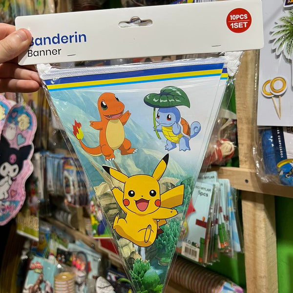 Banderin triangular Pokemon