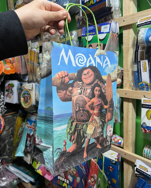 Bolsas de dulces papel Moana paquete X 6 unidades