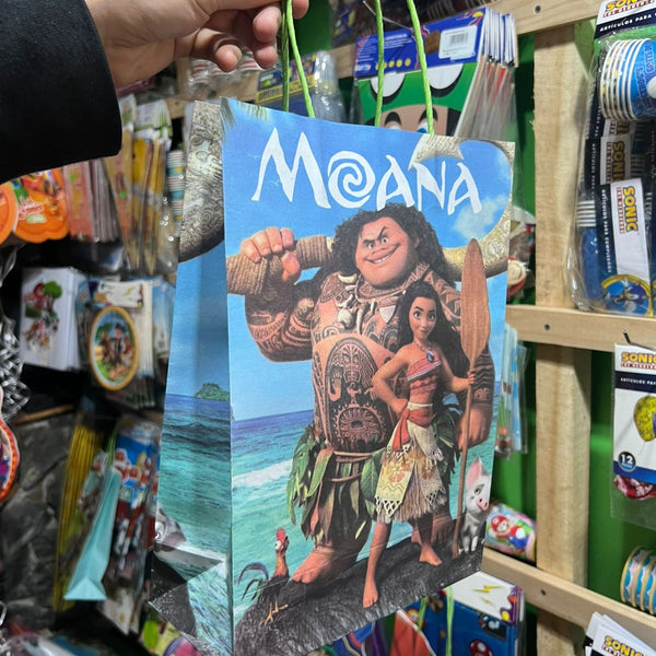 Bolsas de dulces papel Moana paquete X 6 unidades