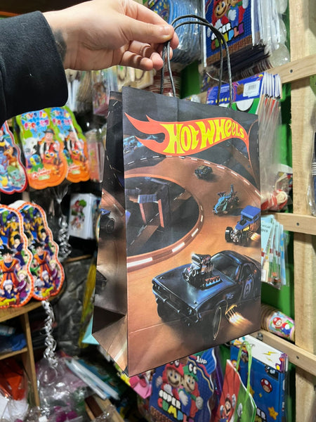 Bolsas de dulce papel Hot Wheels paquete X 6 unidades