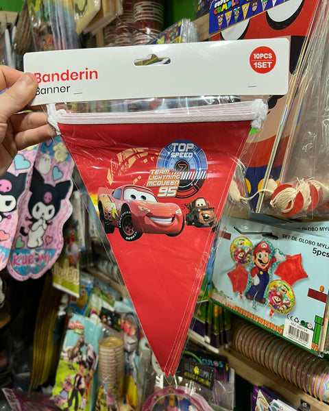 Banderin Triangular Cars