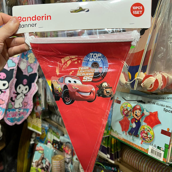 Banderin Triangular Cars