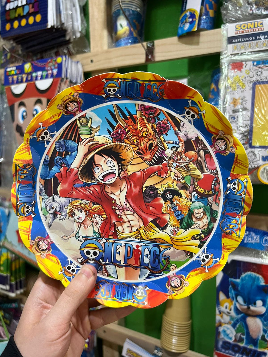 Platos One piece paquete X 6 unidades