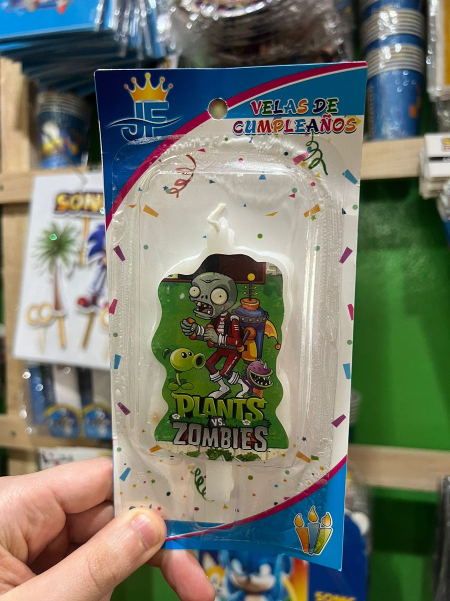 Vela cumpleaños plantas vs zombie