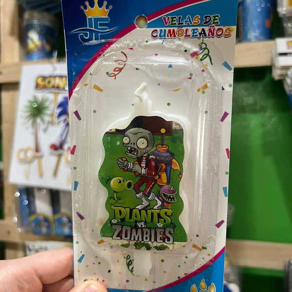 Vela cumpleaños plantas vs zombie