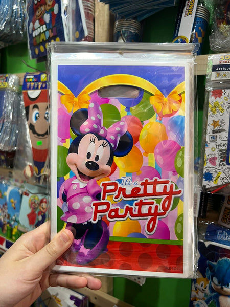Bolsas de dulces Minnie mouse piñata paquete X 10 unidades