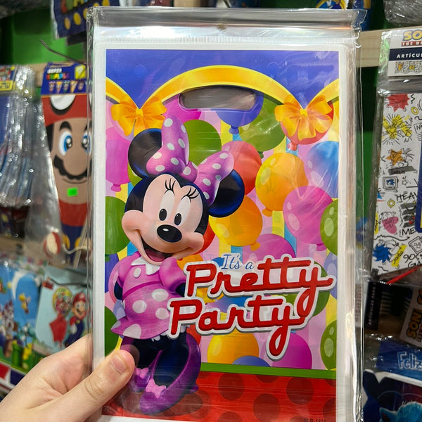 Bolsas de dulces Minnie mouse piñata paquete X 10 unidades
