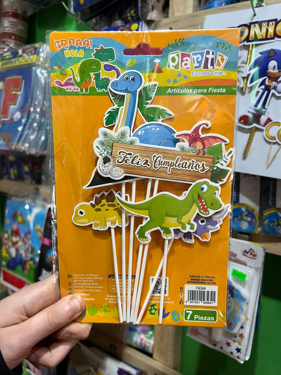 Topper para torta Dinosaurio