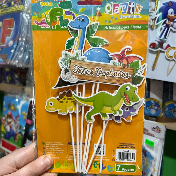 Topper para torta Dinosaurio