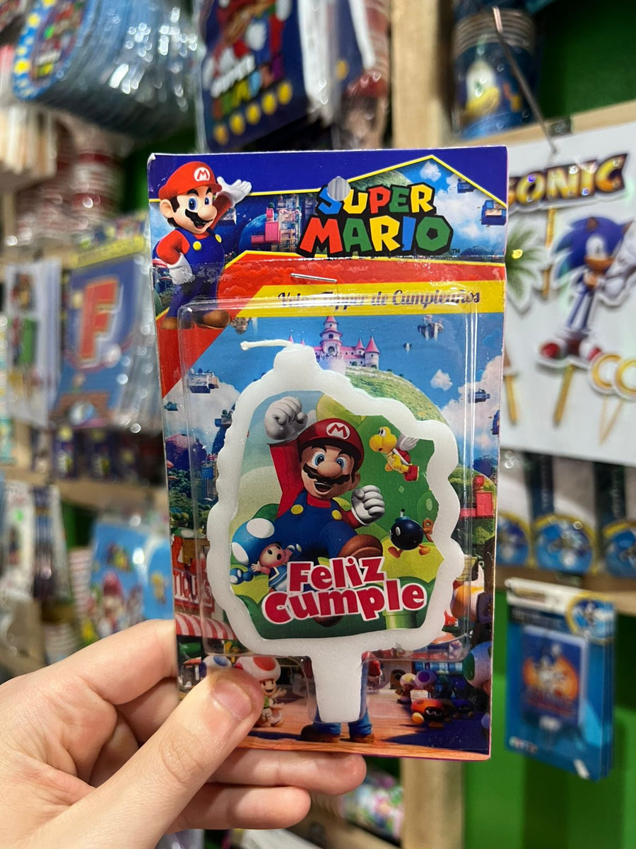 Vela cumpleaños mario bross