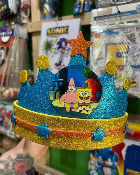 Corona festejado bob esponja