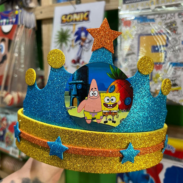 Corona festejado bob esponja