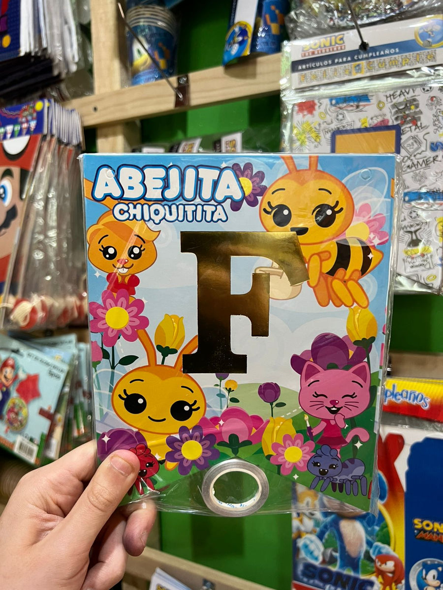 Banderin de feliz cumpleaños abejita chiquitita