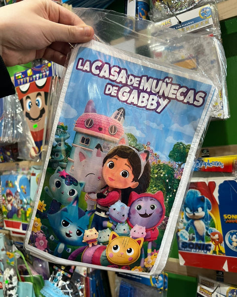 Bolsas de dulces plasticas gaby y la casa de muñecas paquete x 6 unidades
