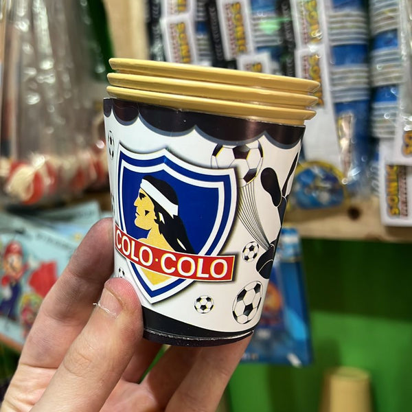 Vasos colo colo paquete X 6 unidades