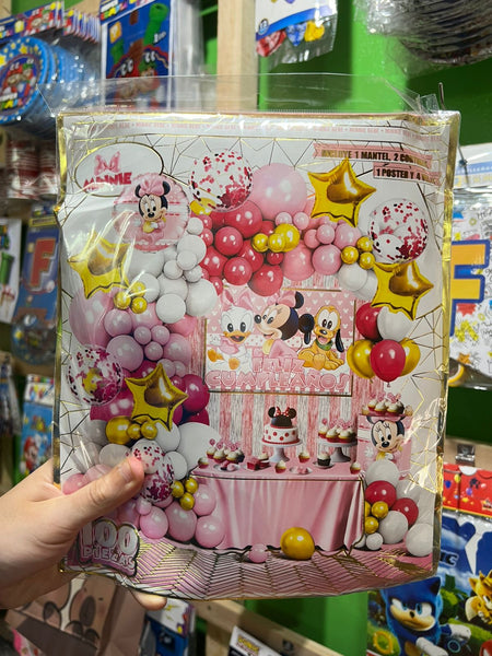 Set decoracion Minnie Mouse bebe