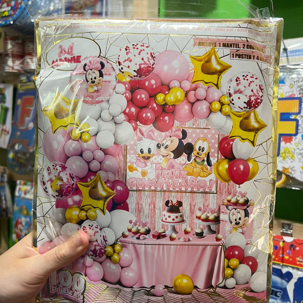 Set decoracion Minnie Mouse bebe