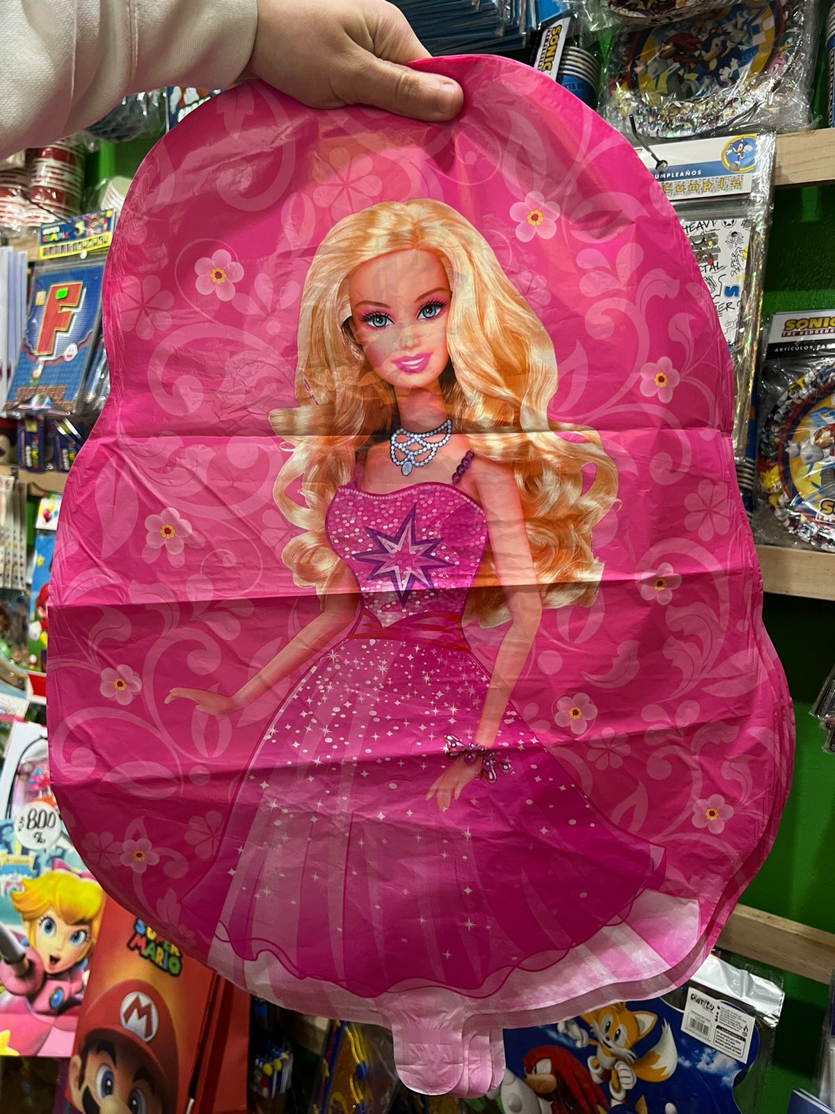 Globo metalizado silueta barbie 70 cm