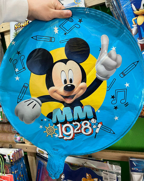 Globos metalizados mickey mouse, unidad