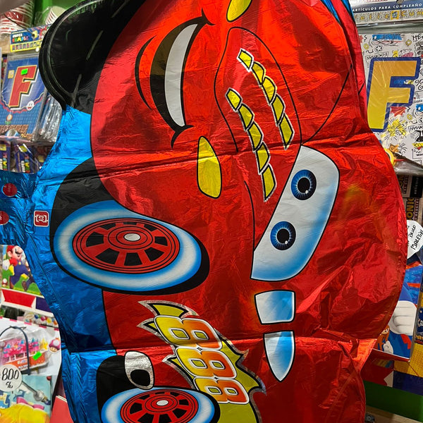 Globo metalizado silueta cars/rayo mcqueen 70 cm