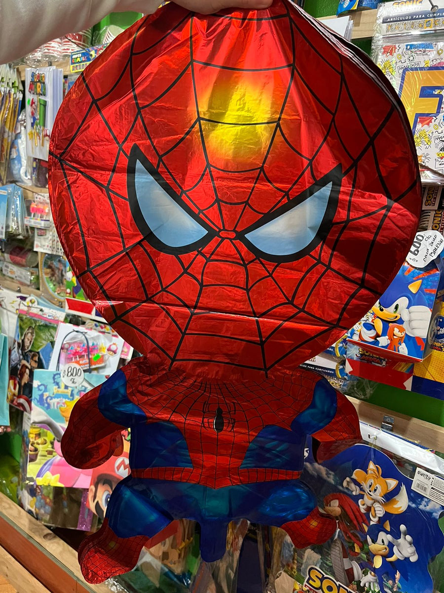 Globo metalizado silueta spiderman 70 cm