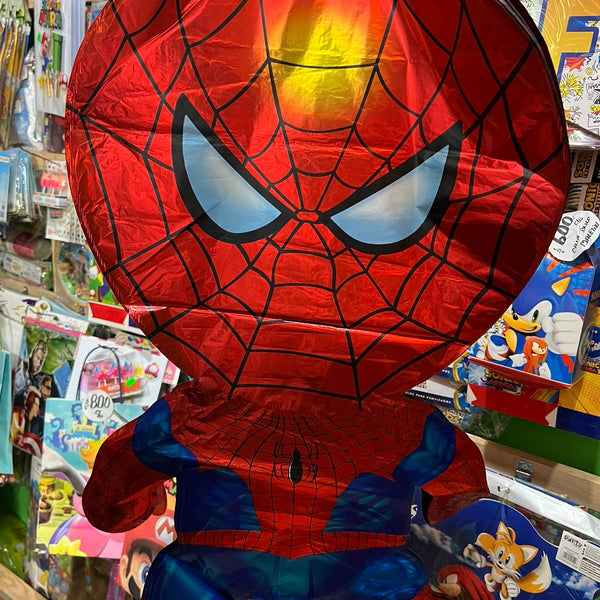Globo metalizado silueta spiderman 70 cm