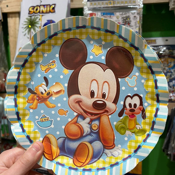 Platos mickey mouse bebe paquete X 6 unidades