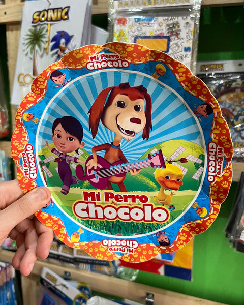 Platos perro chocolo paquete X 6 unidades