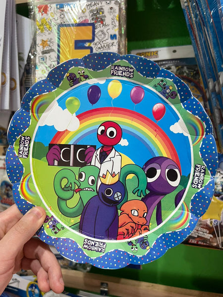 Platos rainbow friends paquete X 6 unidades
