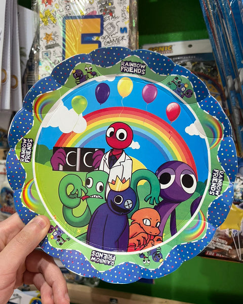 Platos rainbow friends paquete X 6 unidades