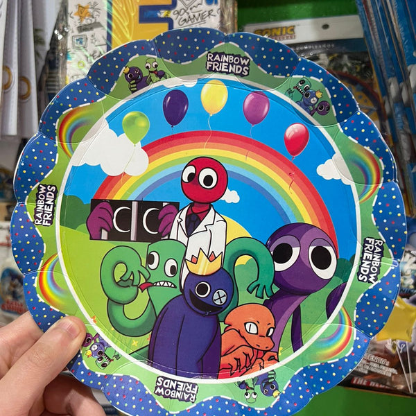 Platos rainbow friends paquete X 6 unidades