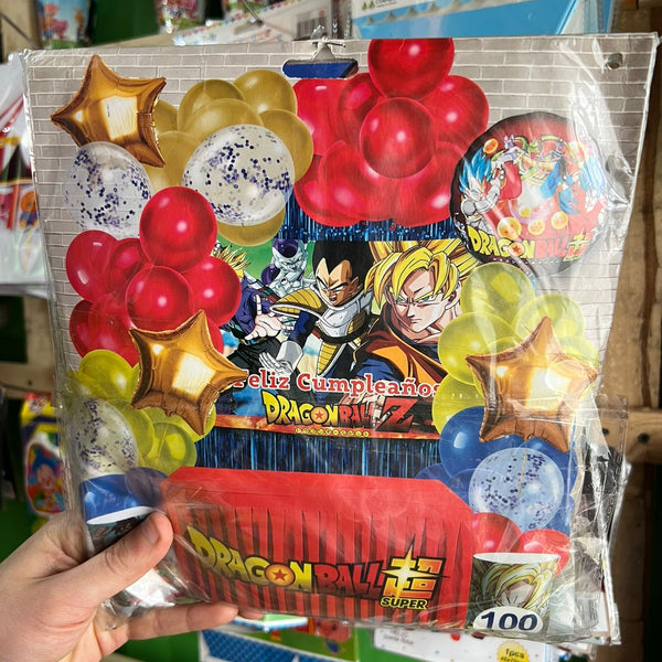 Set decoración cumpleaños dragon ball