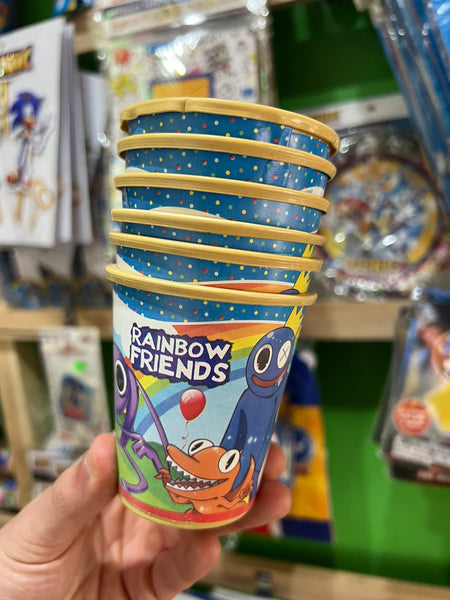 Vasos rainbow friends paquete X 6 unidades