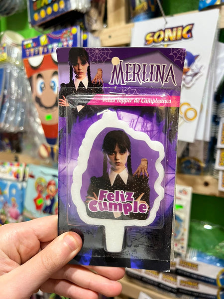 Vela cumpleaños merlina