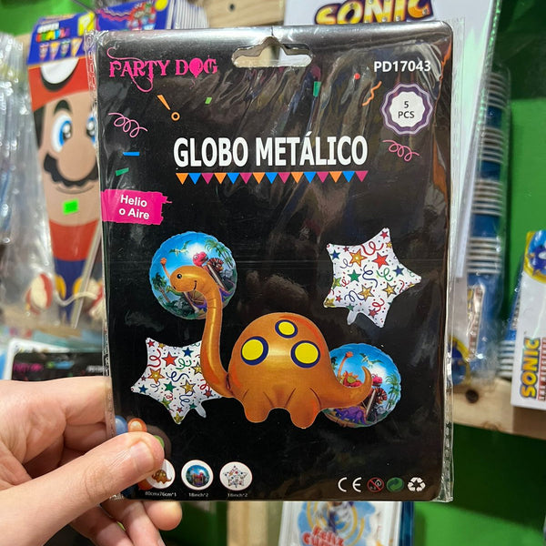 Set globos Dinosaurios, 5 piezas
