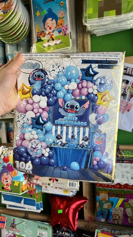 Set decoracion cumpleaños stitch