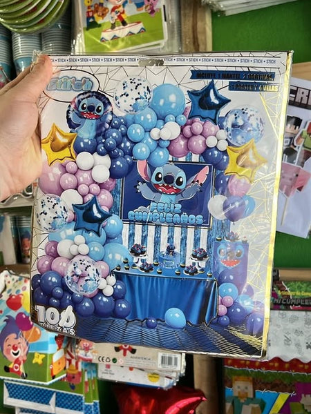 Set decoracion cumpleaños stitch