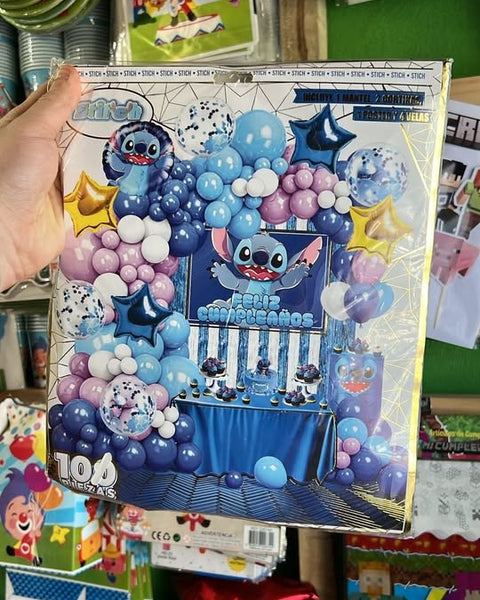 Set decoracion cumpleaños stitch